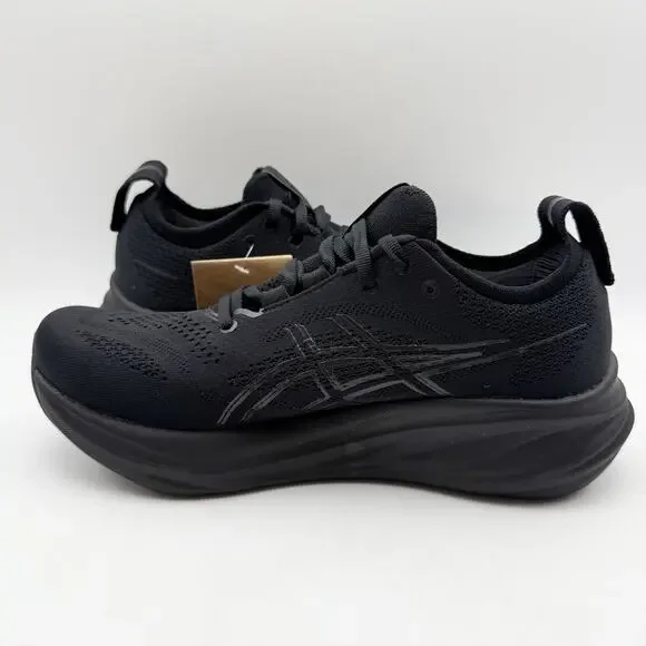 Asics Women Gel-Nimbus 26 Running Sneaker US 10.5 Wide Black Athletic NIB - Picture 8 of 13